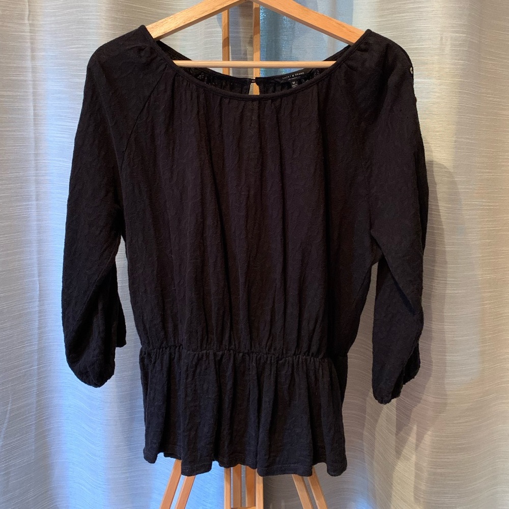 Lucky Brand black blouse
